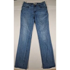 Levis 505 Straight Mid Rise Skinny 31 Womens Size 10 Medium Wash 30x34